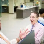 Surprise for the “New Dr. A” on his first day in the office